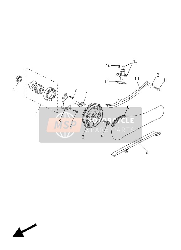 Yamaha YP125R 2014 Camshaft & Chain for a 2014 Yamaha YP125R